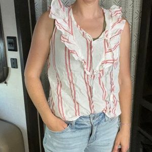 Womens linen boho top